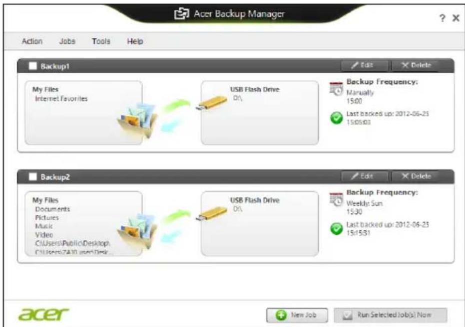 ACER Aspire E1571G - Acer Backup Manager - 4