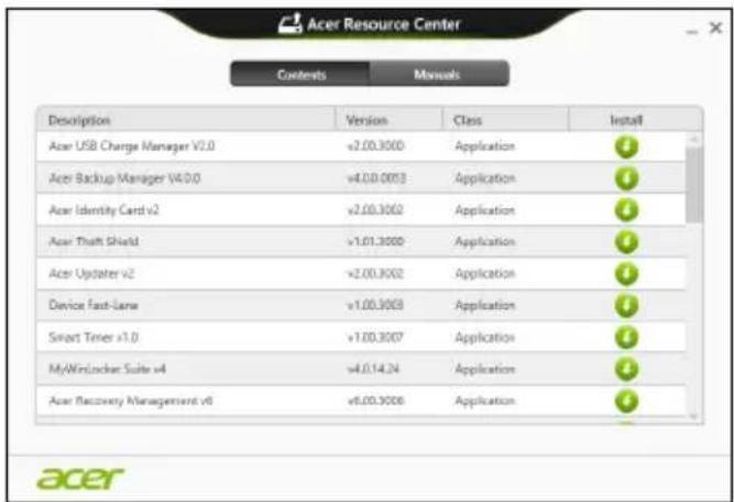 ACER Aspire E1571G - Reinstalar controladores e aplicacoes - 4