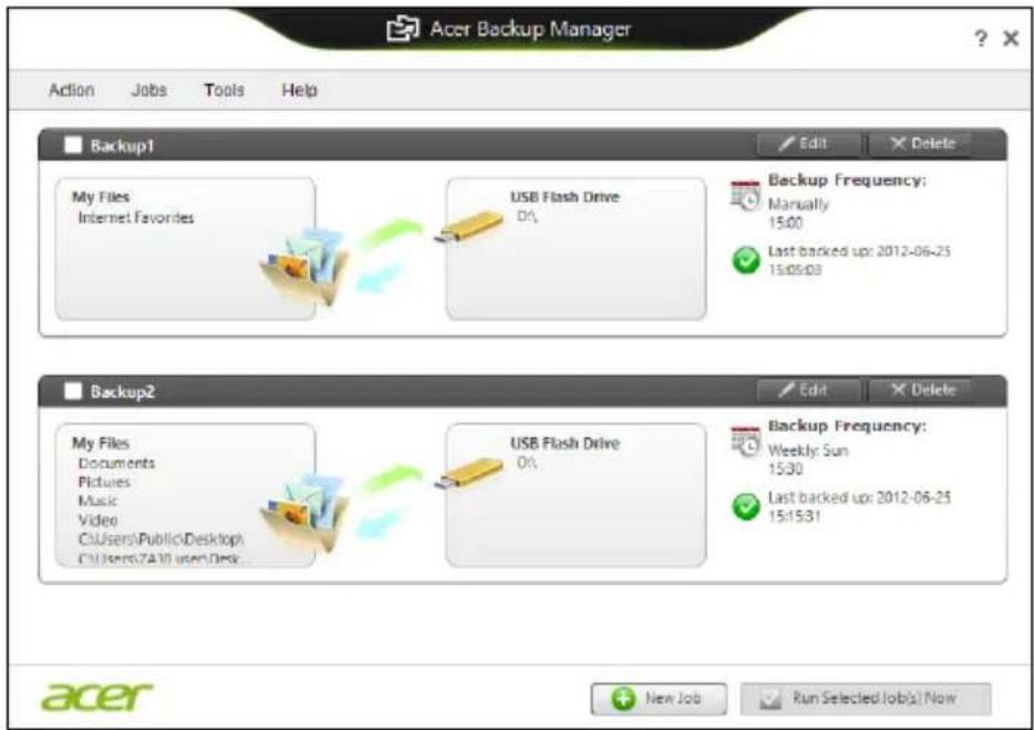ACER Aspire E1571G - Acer Backup Manager - 4