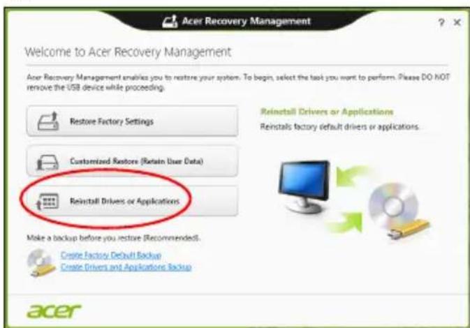 ACER Aspire E1571G - Installere drivere og applikasjoner på nytt - 1