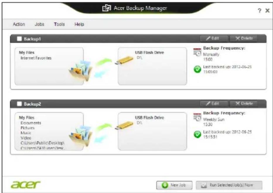 ACER Aspire E1571G - Acer Backup Manager - 4