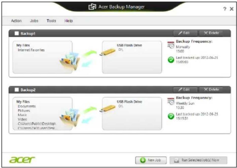 ACER Aspire E1571G - Acer Backup Manager - 4