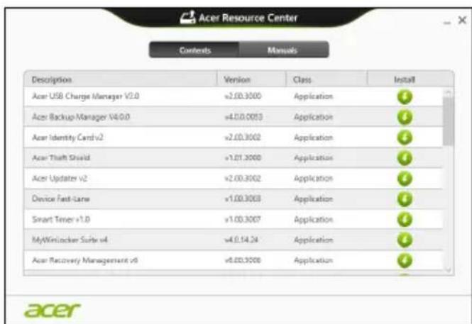 ACER Aspire E1571G - Réinstaller les pilotes et les applications - 4