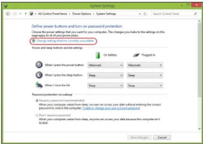 ACER Aspire E1571G - Deshabilitar el inicio=rápido - 3
