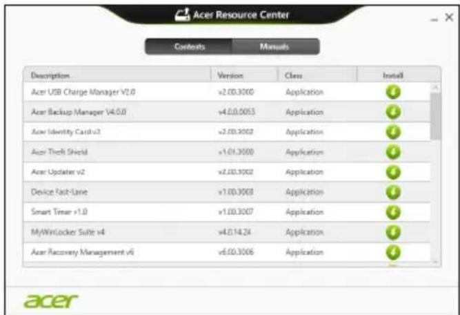 ACER Aspire E1571G - Reinstalling drivers and applications - 2