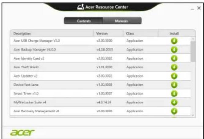 ACER Aspire E1571G - Reinstalar controladores y aplicaciones - 4
