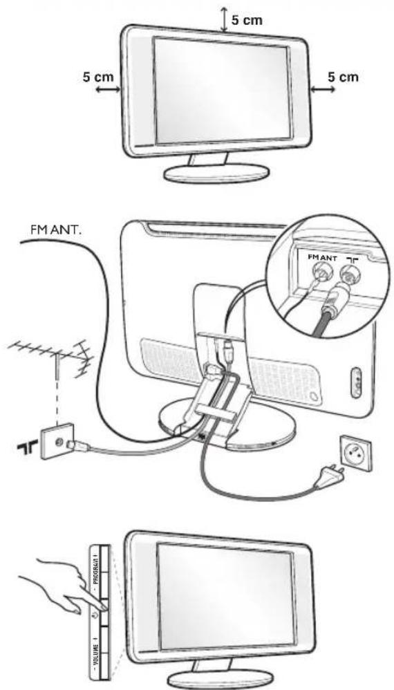 PHILIPS 23IF9946 - Installazione del teilevisore - 1