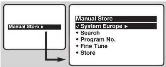PHILIPS 21PT5509 - Memorización manual - 1