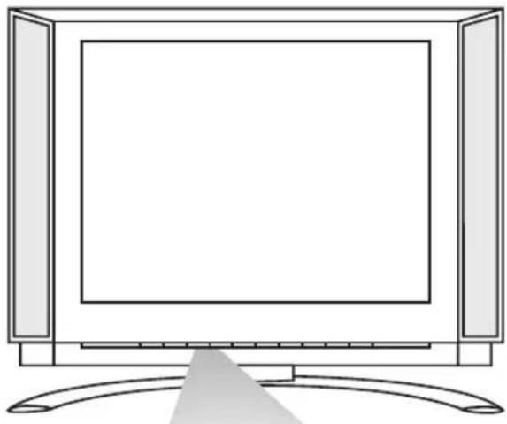 PHILIPS 20LCD35 - Tasti sul lato anteriore del TV - 1