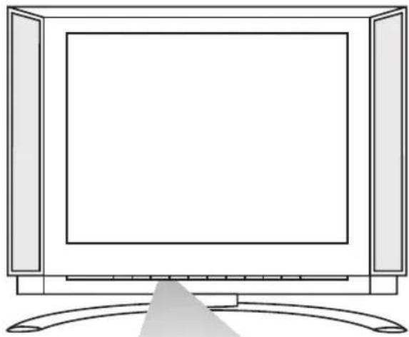 PHILIPS 20LCD35 - Tasten vorne am Fernsehgerät - 1