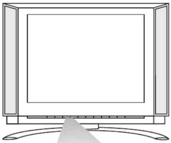 PHILIPS 20LCD35 - Keys in front of the TV - 1