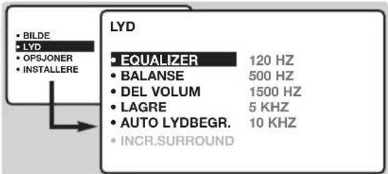 PHILIPS 20HF7835 - Justering av lyden - 1