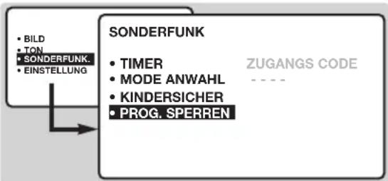 PHILIPS 20HF7835 - Sperren der Programme - 1