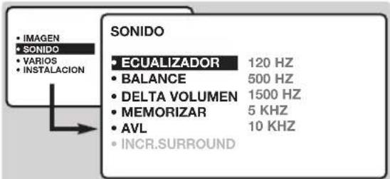 PHILIPS 20HF7835 - Ajuste del sonido - 1