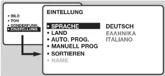PHILIPS 20HF7835 - Sprache und Land auswählen - 1