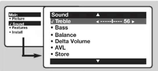 PHILIPS 28DW6559 - Sound adjustments - 1