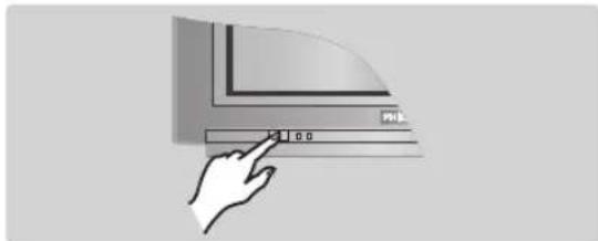 PHILIPS 28DW6559 - ④ Påslagning - 1