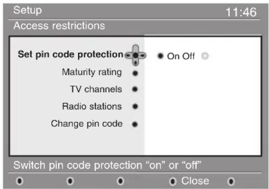 PHILIPS 28DW6559 - Access restrictions - 1