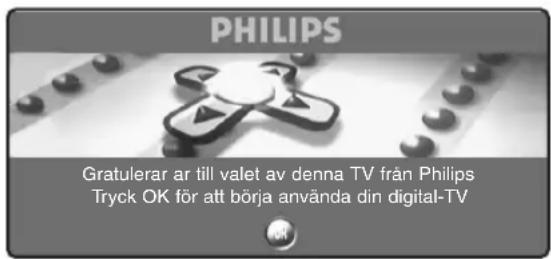 PHILIPS 28DW6559 - Koppla på TV:n för första gången - 1