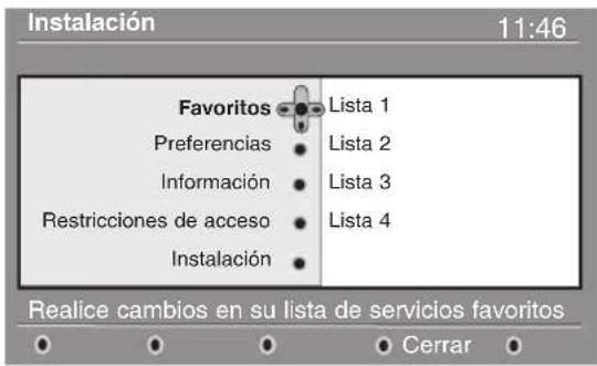 PHILIPS 28DW6559 - Configuración de su lista de favoritos - 1