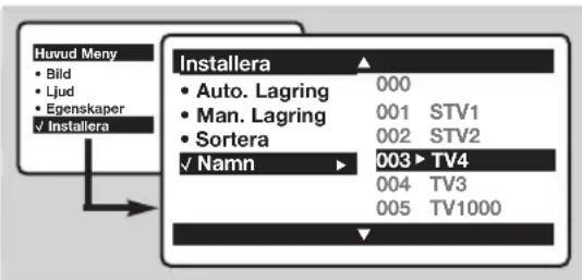PHILIPS 28DW6559 - Namnge analoga program - 1
