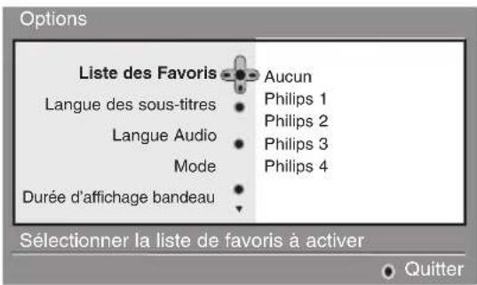PHILIPS 28DW6559 - Utilisation des options du menu - 1