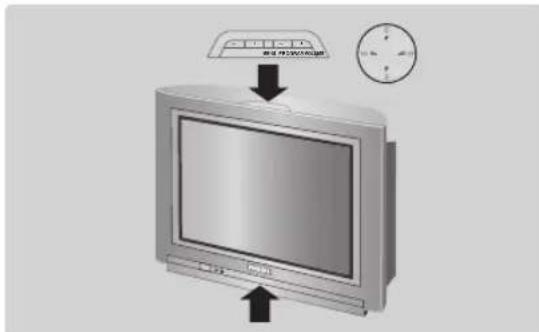 PHILIPS 28PT7129 - Toetsen van het TV toestel - 1