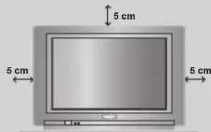 PHILIPS 28PT7139 - Anbringelse af fjernsynet - 1