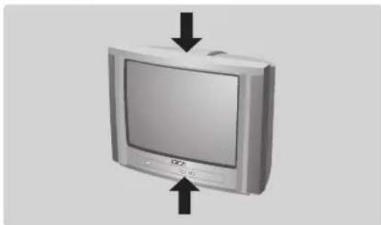 PHILIPS 28PT5008 - Los botones del televisor - 1