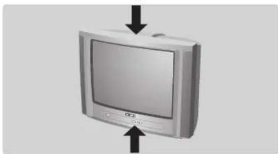 PHILIPS 28PT5008 - Die Tasten des Fernsehgerätes - 1