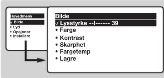 PHILIPS 28PT5008 - Justering av bildet - 1