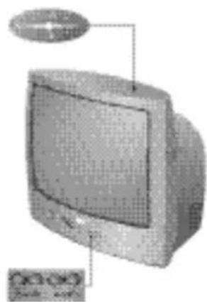 PHILIPS 28PT4504 - I tasti del televisore - 1