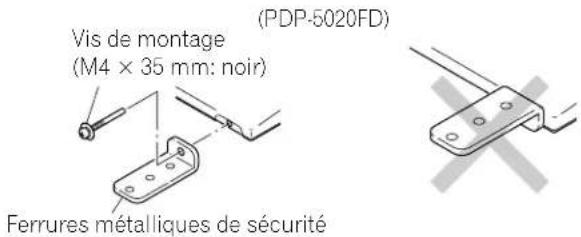 PIONEER PDP6020FD - Pose ou dépose du support fourni - 1