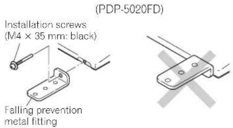 PIONEER PDP6020FD - Use or Remove the Included Stand - 1