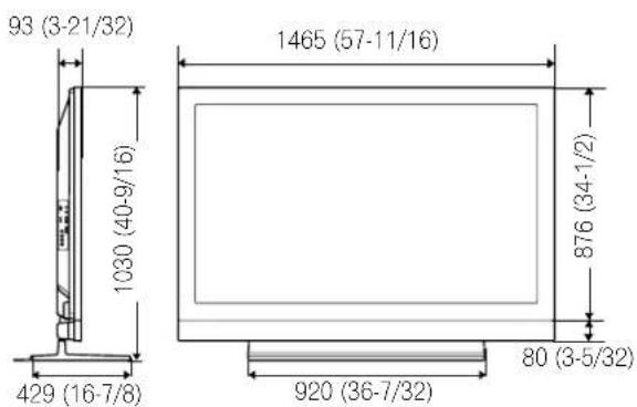 PIONEER PDP6020FD - Dimensions - 1
