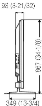 PIONEER PDP6020FD - Dimensiones - 3
