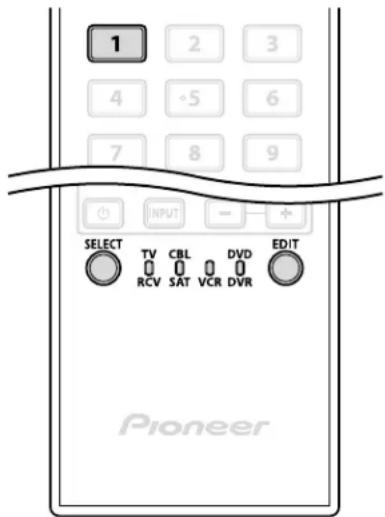 PIONEER PDP6020FD - Asignación de un código de fabricante al mando a distancia - 1