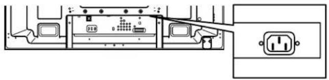 PIONEER PDP6020FD - Conexión del cable de alimentación a la pantalla - 1