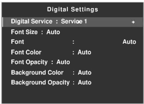 PIONEER PDP6020FD - Closed Caption for Digital Programs - 1
