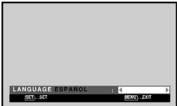 PIONEER PDP50MXE20 - Ajuste del idioma de visualización en pantalla (Señales de ordinador) - 7