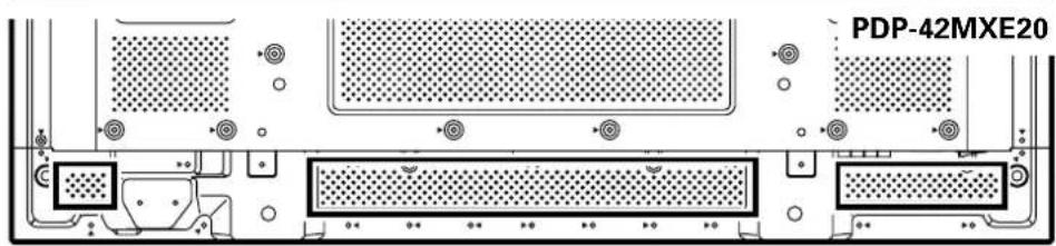 PIONEER PDP50MXE20 - Para colocar las abrazaderas rápidas en la pantalla - 3