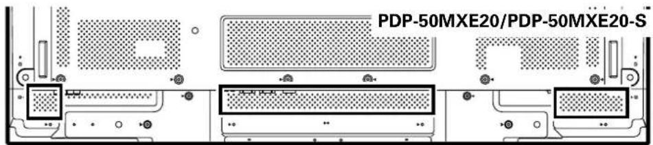 PIONEER PDP50MXE20 - Befestigen der Schnellverschluss-Kabeländer am Plasma-Display: - 2