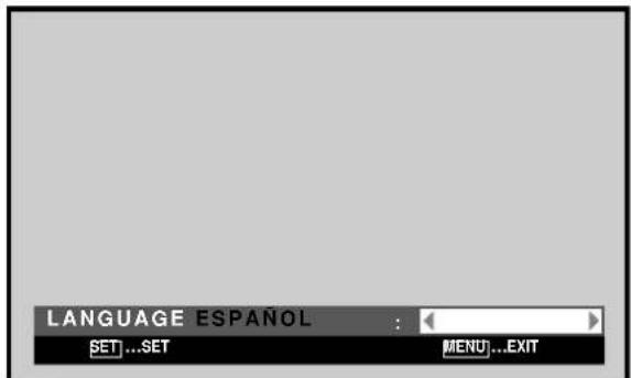 PIONEER PDP50MXE20 - Empleando los botones / , seleccione el idioma deseado. - 2