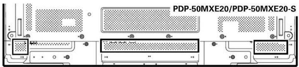 PIONEER PDP50MXE20 - Vastmaken van de snelklemen aan het plasmascherm - 2