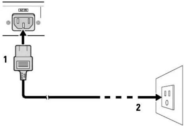 PIONEER PDP50MXE20 - Conexión del cable de alimentación - 1