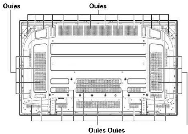 PIONEER PDP50MXE20 - Nettoyage des ouïes d'áération - 1