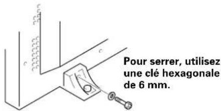 PIONEER PDP50MXE20 - Assurez la fixation de l'écran à plasma au moyen des rondelles et des boulons hexagonaux fournis. - 1