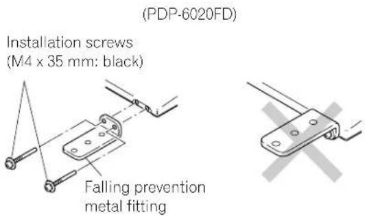 PIONEER PDP5020FD - Attach the Stand to the Panel - 2
