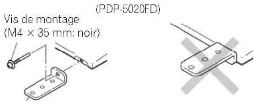 PIONEER PDP5020FD - Pose ou dépose du support fourni - 1