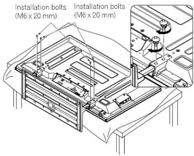PIONEER PDP5020FD - Attach the Stand to the Panel - 4
